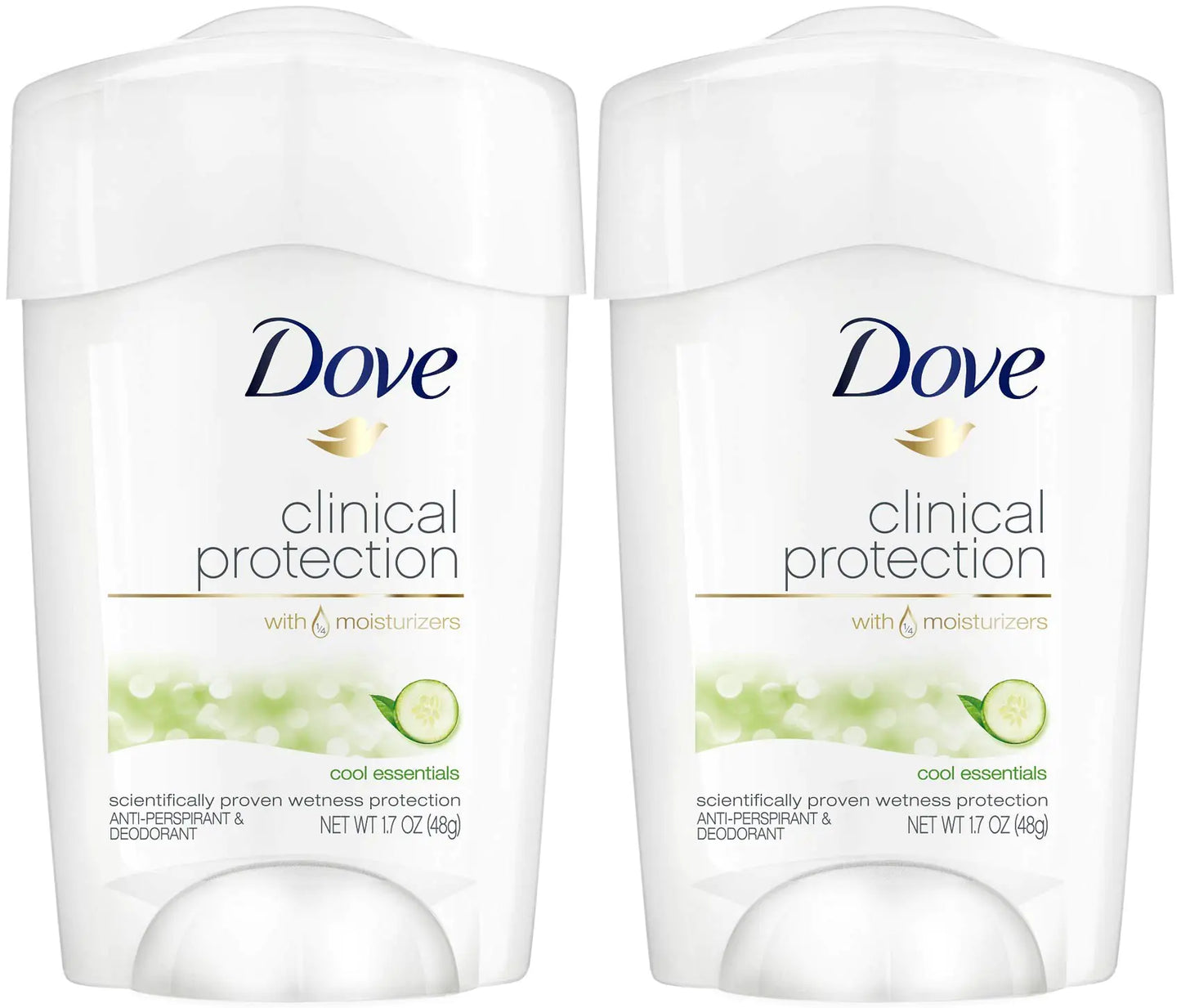 Dove Clinical Protection Antiperspirant Deodorant Cool Essentials 1.7 oz